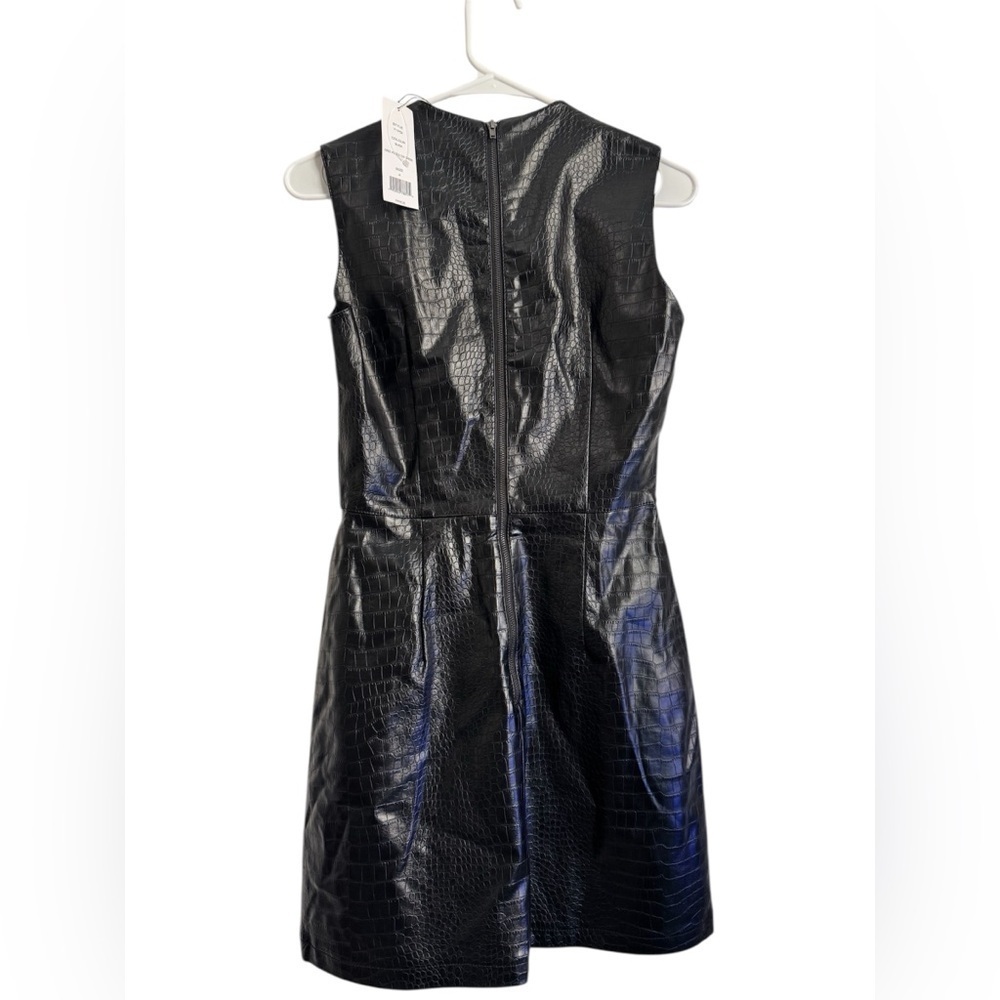 NWT French Connection Black Textured Mini Dress